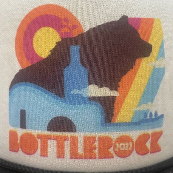 ~ BOTTLEROCK Music Festival Trucker Hat '22 Concert Napa Valley CA Snapback Mesh - Picture 2 of 15
